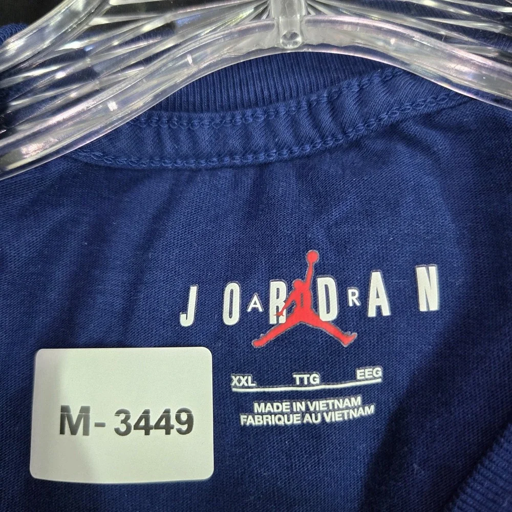 Air Jordan‎ Men Shirt 2XL Blue ZW Embroidery Logo Zion Williamson